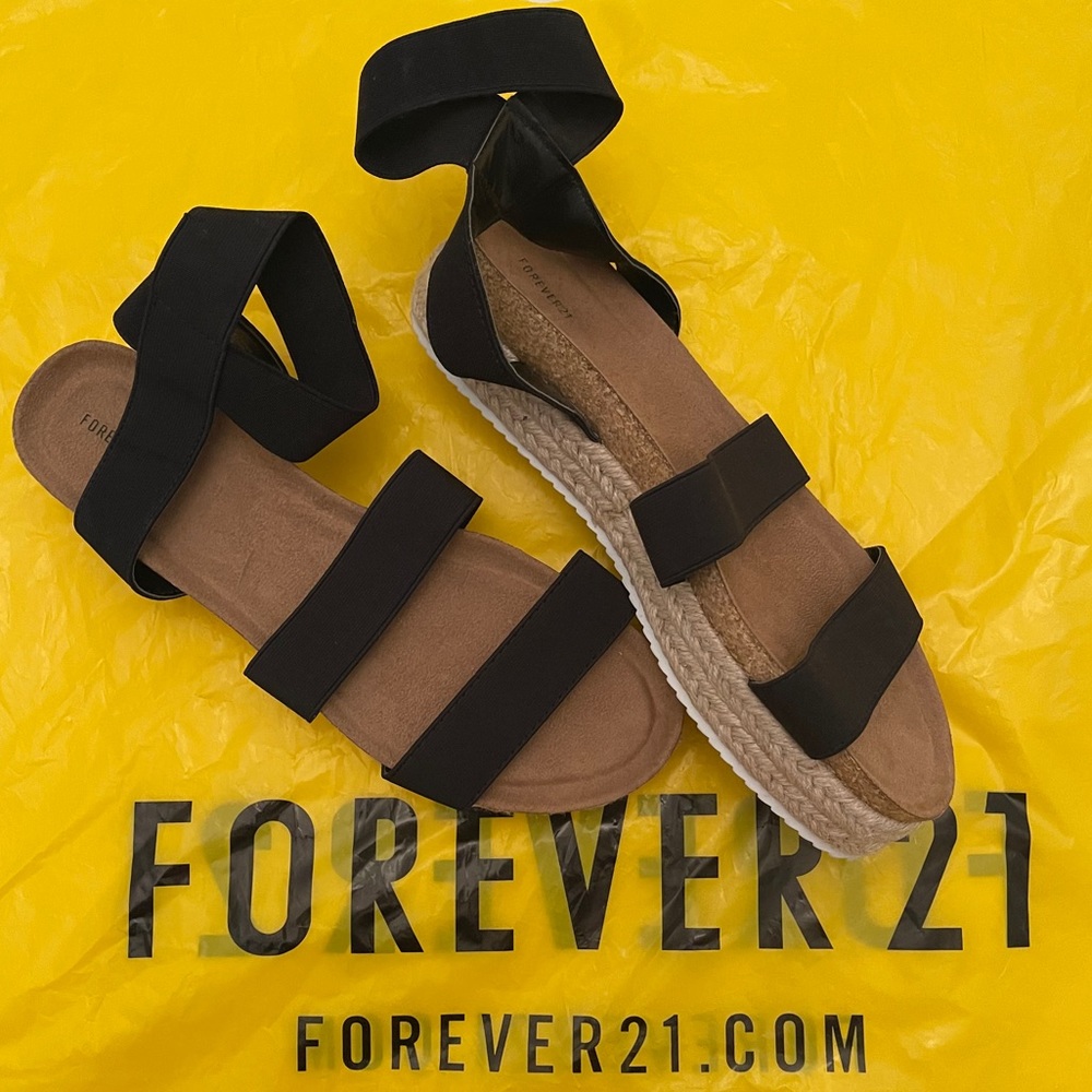 F21 Espadrille Flatform Sandals
